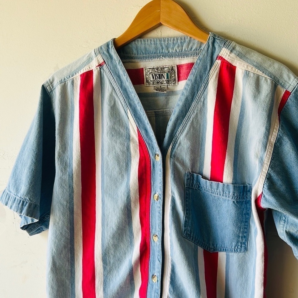 Vintage Striped Button Down - Picture 3 of 7
